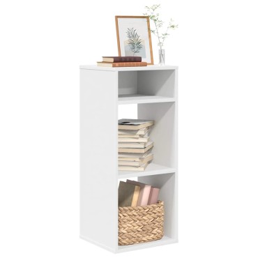 ντουλάπι βιβλίων vidaXL Λευκό 34x31x80cm Κατασκευασμένο ξύλο