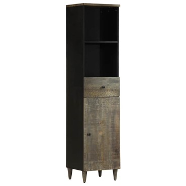 vidaXL Ντουλάπι Μπάνιου 38x33x160cm από Μασίφ Ξύλο Μάνγκο