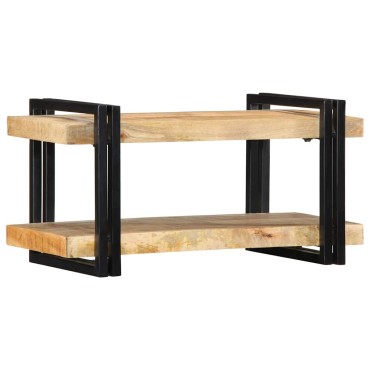 vidaXL Ράφι τοίχου 70x33x35cm Στερεό ακατέργαστο ξύλο Mango
