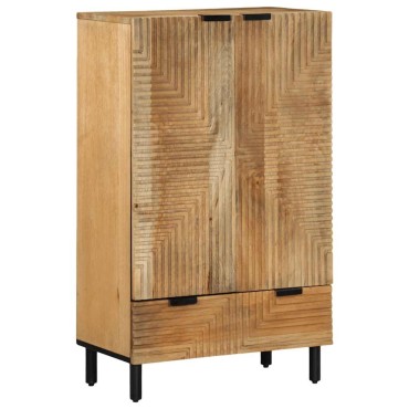 vidaXL Highboard καφέ 60x33x100cm μασίφ ξύλο Mango