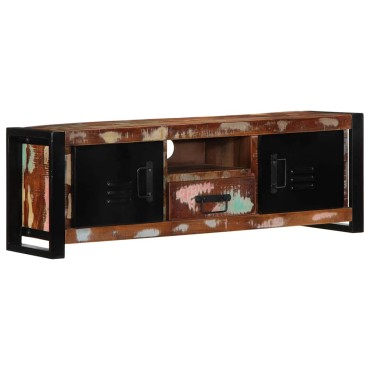 ντουλάπι τηλεόρασης vidaXL 100x30x35cm από μασίφ ξύλο αναγεννημένο