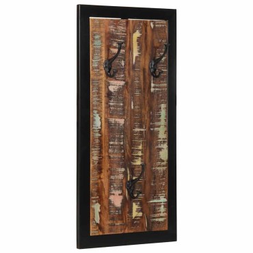 vidaXL Ράφι για παλτά Πολύχρωμο 40x2x80 cm Ξύλο μασίφ αναγεννημένο