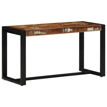 Πάγκος vidaXL Πολύχρωμος 80x35x45cm Στερεό ξύλο αναγεννημένο