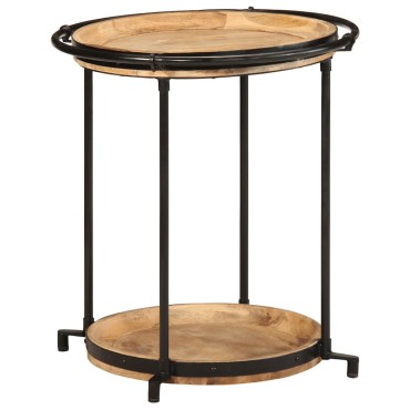 vidaXL Συνοδευτικό τραπέζι 55x60cm Μασίφ ξύλο Mango