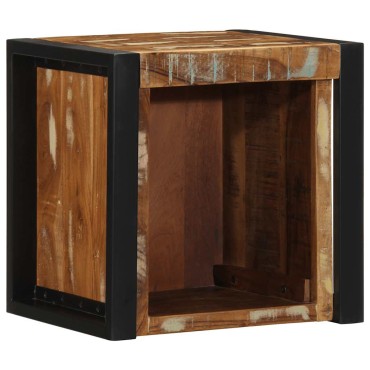 vidaXL Κομοδίνο Πολύχρωμο 40x35x40cm Στερεό ξύλο αναγεννημένο 1 τεμ.