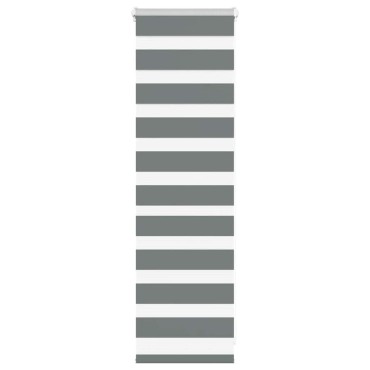 vidaXL Zebra Blind Σκούρο γκρι 40x100 cm Πλάτος υφάσματος 35,9 cm