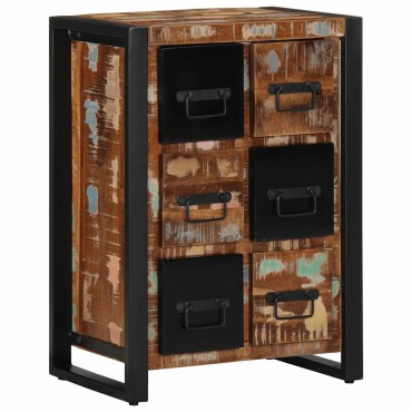 vidaXL Sideboard 50x35x70cm Ξύλο μασίφ αναγεννημένο 1 τεμ.