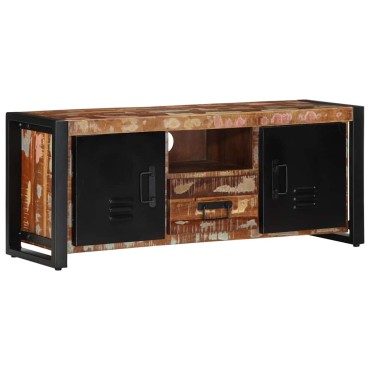 ντουλάπι τηλεόρασης vidaXL 100x30x40cm από μασίφ ξύλο αναγεννημένο