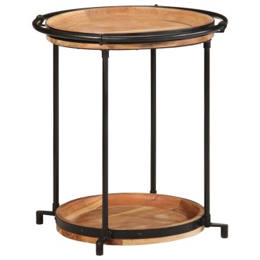 vidaXL Τραπεζάκι 55x60cm μασίφ ξύλο ακακία 1 τεμ.