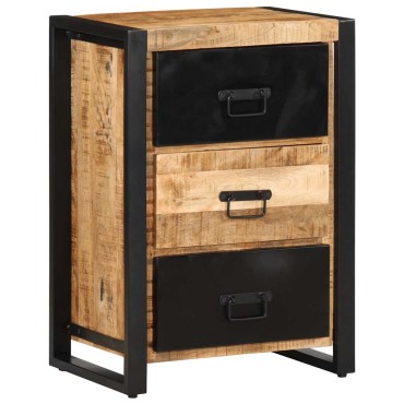 ντουλάπι συρταριών vidaXL 50x35x70cm Στερεό ακατέργαστο ξύλο Mango 1 τεμ.
