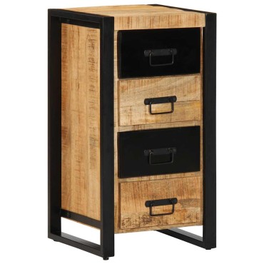 ντουλάπι συρταριών vidaXL 40x40x75cm Στερεό ακατέργαστο ξύλο Mango 1 τεμ.