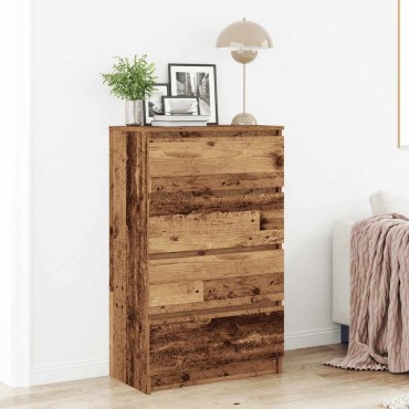 vidaXL Sideboard Παλιό ξύλο 60x35x98,5cm Ξύλο μηχανής 1 τεμ.