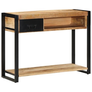 vidaXL Τραπέζι κονσόλας 100x35x75cm Στερεό ακατέργαστο ξύλο Mango