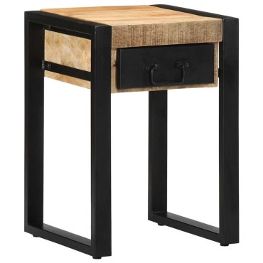 vidaXL Side Table 35x35x50cm Στερεό ακατέργαστο ξύλο Mango