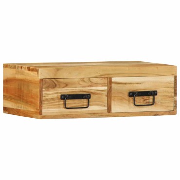 vidaXL Επίτοιχο ντουλάπι τηλεόρασης 60x30x19cm Μασίφ ξύλο ακακίας