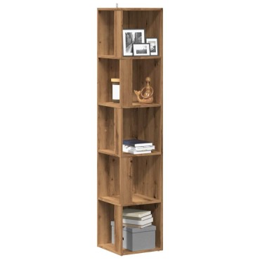 vidaXL Γωνιακό ντουλάπι Artisan Oak 33x33x165cm Κατασκευασμένο ξύλο
