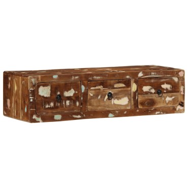 vidaXL Έπιπλο Τηλεόρασης 100x32x25cm από Μασίφ Ανακυκλωμένο Ξύλο 1 τεμ.