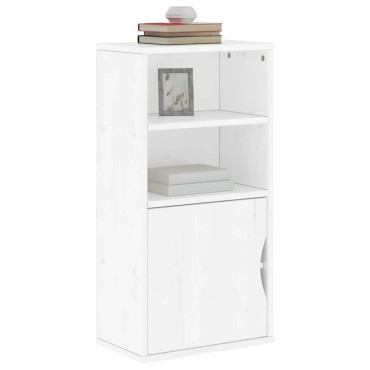 vidaXL Βοηθητικό Ντουλάπι ODDA Λευκό 40x24x79cm από Μασίφ Ξύλο Πεύκου 1 τεμ.