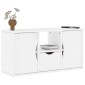 vidaXL Έπιπλο Τηλεόρασης με Συρτάρι ODDA Λευκό 79x24x40cm Ξύλο Πεύκου