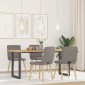 vidaXL Καρέκλες Τραπεζαρίας 4 τεμ. Taupe Υφασμάτινες 45x54x86 cm