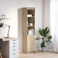 vidaXL Ντουλάπι Sonoma δρυς 37,5x35x180cm Επεξεργασμένο Ξύλο 1 τεμ.