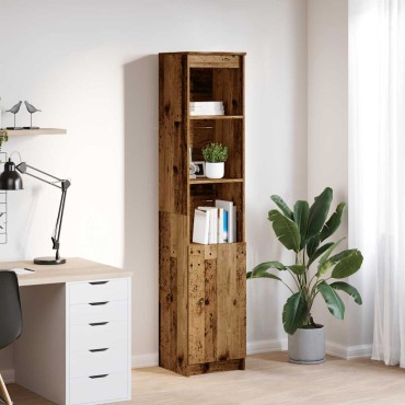 vidaXL Ντουλάπι Όψη Παλαιού Ξύλου 37,5x35x180cm Επεξεργασμένο Ξύλο 1 τεμ.