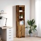 vidaXL Ντουλάπι Όψη Παλαιού Ξύλου 37,5x35x180cm Επεξεργασμένο Ξύλο 1 τεμ.