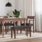 Πάγκος vidaXL Καφέ μασίφ ξύλο καουτσούκ 90x30x46,5 cm