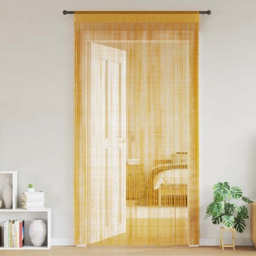 vidaXL Κουρτίνες String 2 τεμάχια Χρυσό 140x250cm