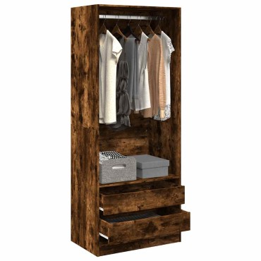 vidaXL Ντουλάπα Καπνιστή Δρυς 80x50x200cm από Επεξεργασμένο Ξύλο 1 τεμ.