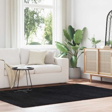 vidaXL Χαλί Shaggy με Ψηλό Πέλος NAVARRA Μαύρο 160x230cm πολυεστέρας
