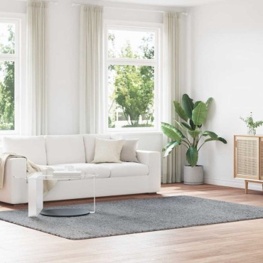 vidaXL Χαλί Shaggy με Ψηλό Πέλος NAVARRA Ασημί Γκρι 200x290cm