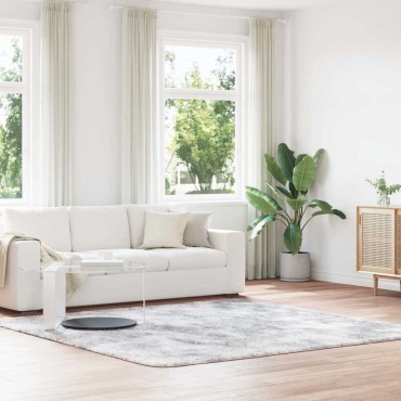 vidaXL Χαλί Shaggy με Ψηλό Πέλος NAVARRA Ανοιχτό Γκρι 240x240cm