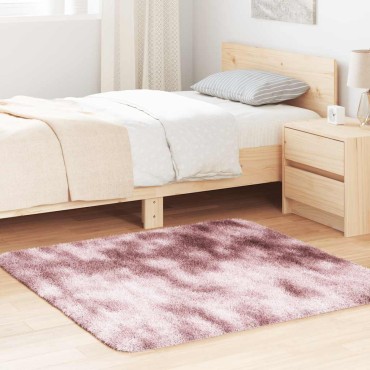 vidaXL Χαλί Shaggy με Ψηλό Πέλος NAVARRA Σκ. Ροζ 120x120cm