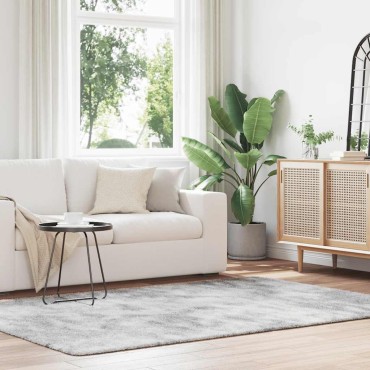 vidaXL Χαλί Shaggy με Ψηλό Πέλος NAVARRA Ανοιχτό Γκρι 160x230cm