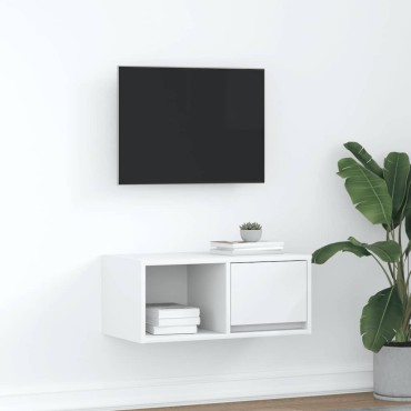 vidaXL Έπιπλο Τηλεόρασης Λευκό 60x31x25,5cm Επεξεργασμένο Ξύλο