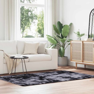 vidaXL Χαλί Shaggy με Ψηλό Πέλος NAVARRA Σκούρο Γκρι 130x200cm