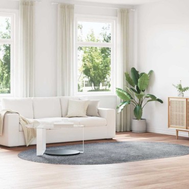 vidaXL Χαλί Shaggy με Ψηλό Πέλος NAVARRA Ασημί Γκρι 300x200cm