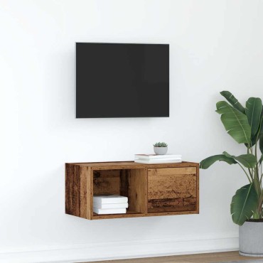 vidaXL Έπιπλο Τηλεόρασης Παλιό ξύλο 60x31x25,5cm Επεξεργασμένο Ξύλο