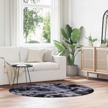 vidaXL Χαλί Shaggy με Ψηλό Πέλος NAVARRA Σκούρο Γκρι 160x160cm