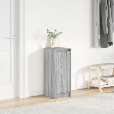 vidaXL Παπουτσοθήκη Γκρι Sonoma 29,5x34x76cm Επεξεργασμένο Ξύλο