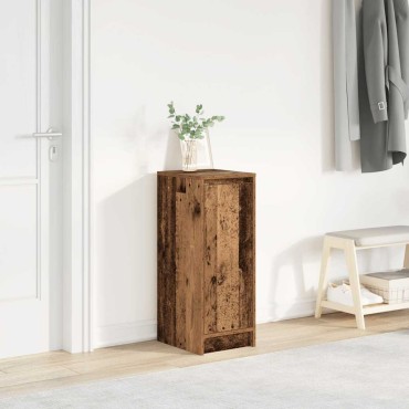 vidaXL Παπουτσοθήκη Όψη Παλαιού Ξύλου 29,5x34x76cm Επεξ. Ξύλο