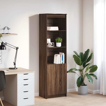 vidaXL Ντουλάπι Καφέ Δρυς 50x35x180cm από Επεξεργασμένο Ξύλο 1 τεμ.