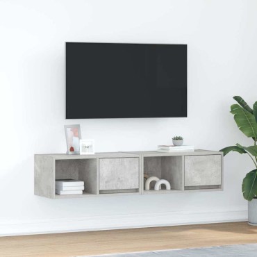 vidaXL Έπιπλα Τηλεόρασης 2 τεμ. 60x31x25,5cm Επεξεργασμένο Ξύλο