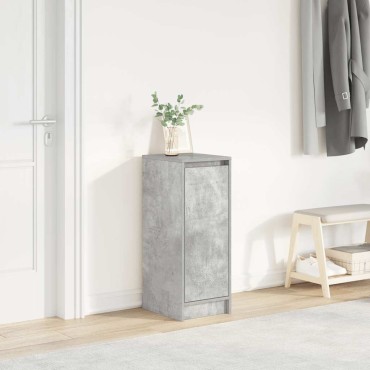 vidaXL Παπουτσοθήκη Γκρι Σκυροδέματος 29,5x34x76cm Επεξεργασμένο Ξύλο