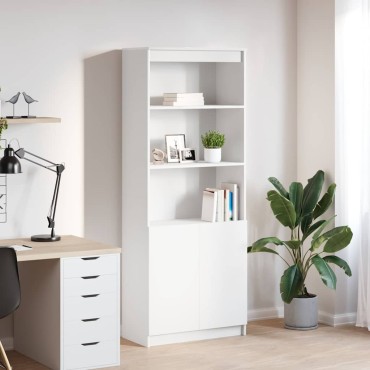 vidaXL Ντουλάπι Λευκό 70x35x180cm από Επεξεργασμένο Ξύλο 1 τεμ.