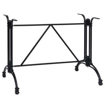 vidaXL Πόδι Τραπεζιού Bistro Μαύρο 93x60x72cm από Χυτό Αλουμίνιο 1 τεμ.