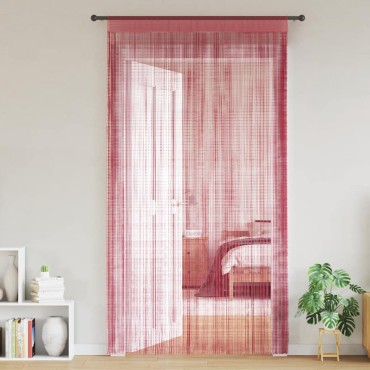 vidaXL Κουρτίνες με Κρόσσια 2 τεμ. Ροζ 140x250cm
