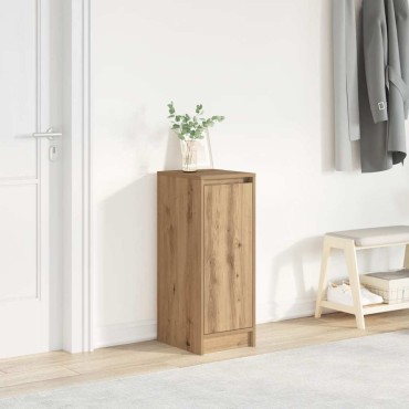 vidaXL Παπουτσοθήκη Χρώμα Αρτισιανή Δρυς 29,5x34x76cm Επεξ. Ξύλο