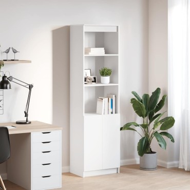 vidaXL Ντουλάπι Λευκό 50x35x180cm από Επεξεργασμένο Ξύλο 1 τεμ.